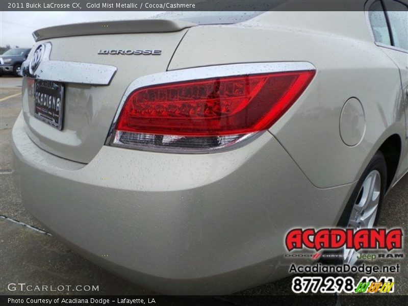 Gold Mist Metallic / Cocoa/Cashmere 2011 Buick LaCrosse CX