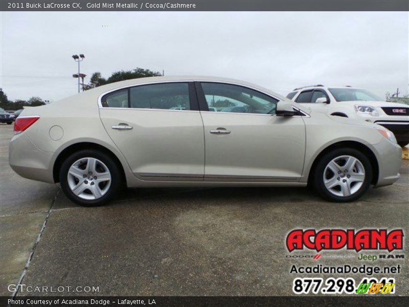 Gold Mist Metallic / Cocoa/Cashmere 2011 Buick LaCrosse CX