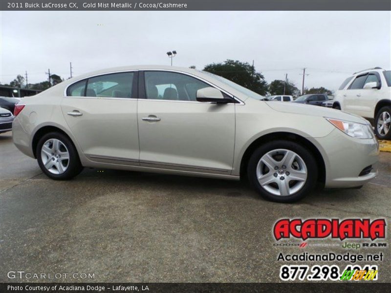 Gold Mist Metallic / Cocoa/Cashmere 2011 Buick LaCrosse CX