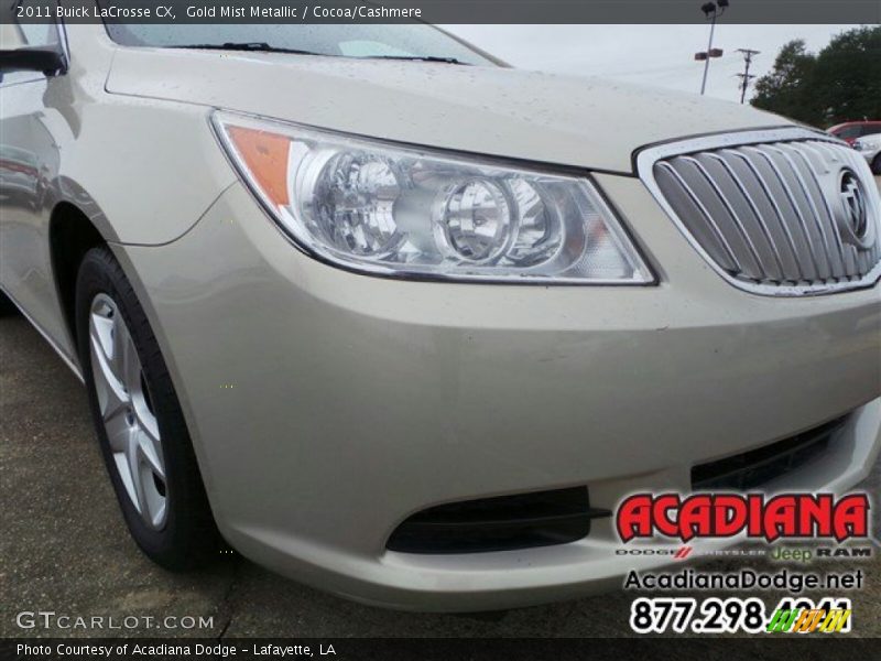 Gold Mist Metallic / Cocoa/Cashmere 2011 Buick LaCrosse CX