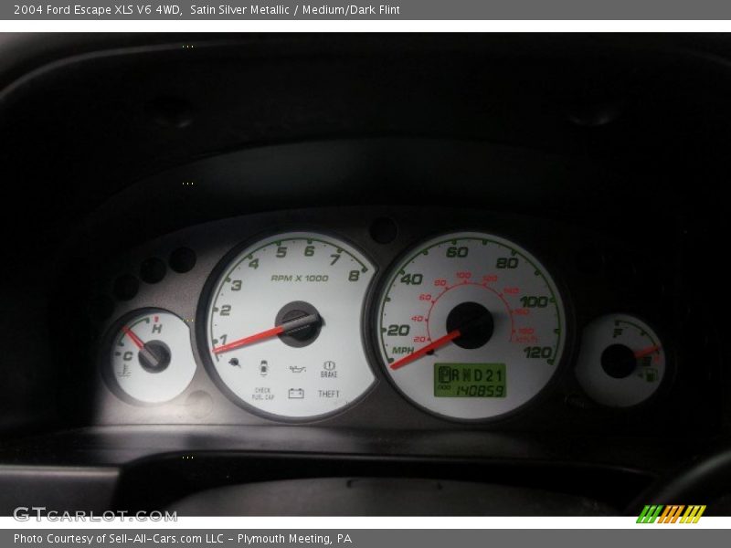 Satin Silver Metallic / Medium/Dark Flint 2004 Ford Escape XLS V6 4WD