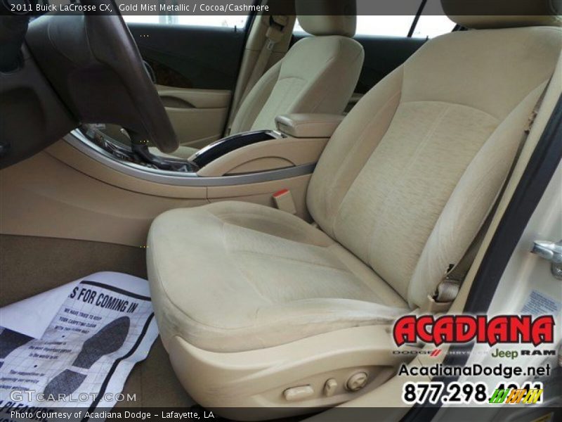 Gold Mist Metallic / Cocoa/Cashmere 2011 Buick LaCrosse CX