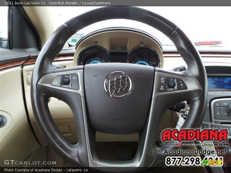 Gold Mist Metallic / Cocoa/Cashmere 2011 Buick LaCrosse CX