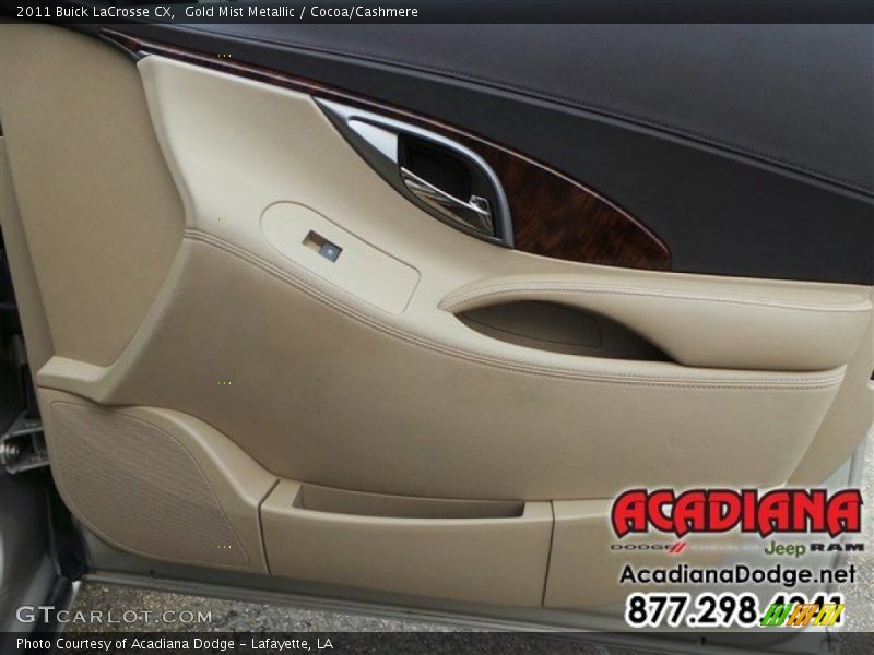 Gold Mist Metallic / Cocoa/Cashmere 2011 Buick LaCrosse CX