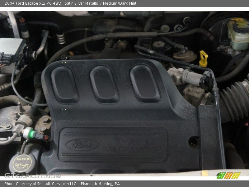 Satin Silver Metallic / Medium/Dark Flint 2004 Ford Escape XLS V6 4WD
