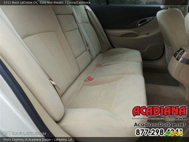 Gold Mist Metallic / Cocoa/Cashmere 2011 Buick LaCrosse CX