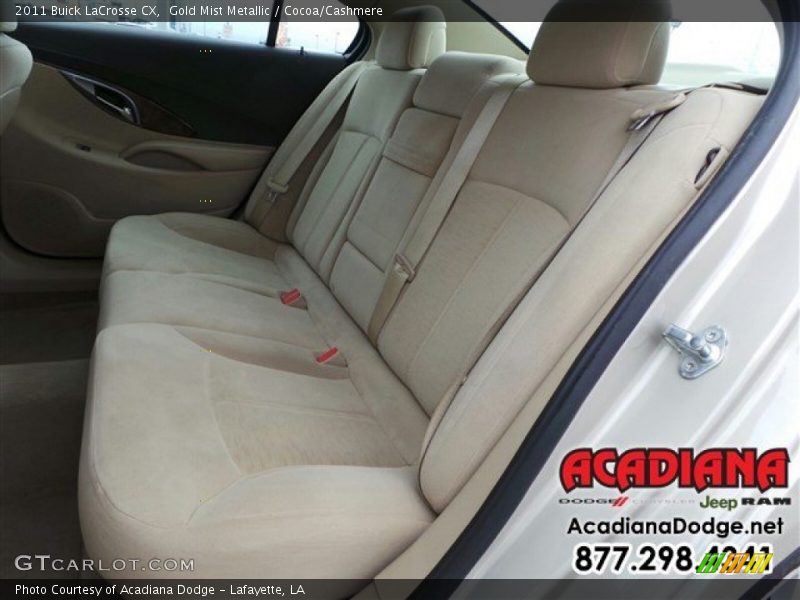 Gold Mist Metallic / Cocoa/Cashmere 2011 Buick LaCrosse CX