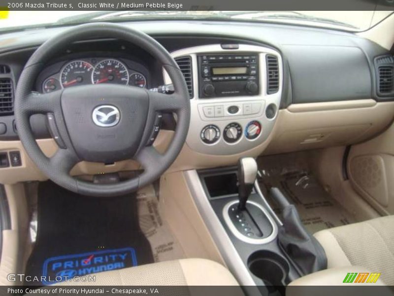 Classic White / Medium Pebble Beige 2006 Mazda Tribute s