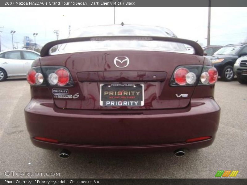 Dark Cherry Mica / Black 2007 Mazda MAZDA6 s Grand Touring Sedan