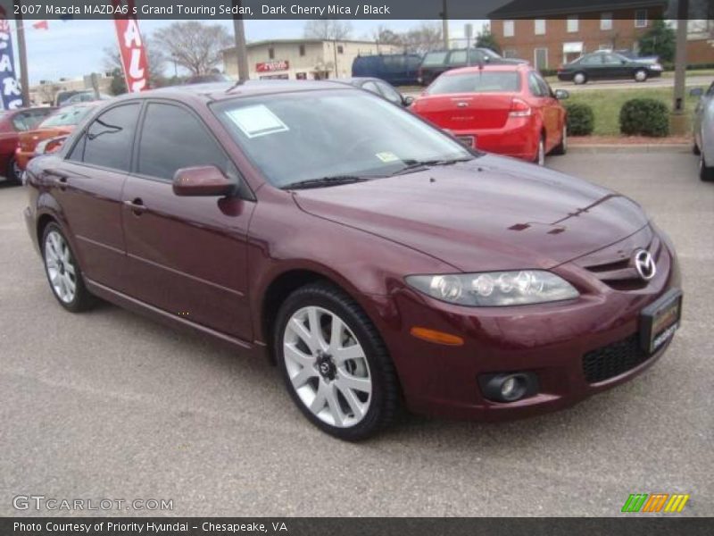 Dark Cherry Mica / Black 2007 Mazda MAZDA6 s Grand Touring Sedan