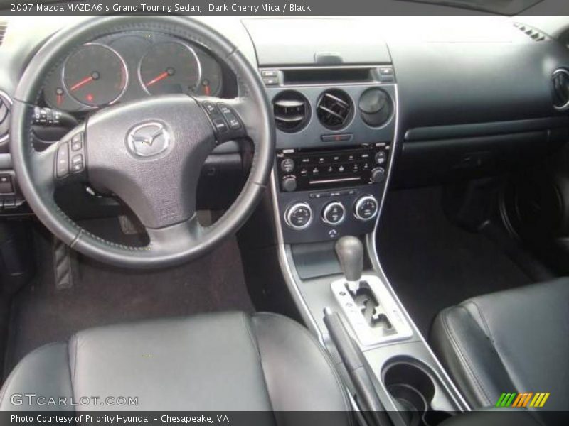 Dark Cherry Mica / Black 2007 Mazda MAZDA6 s Grand Touring Sedan