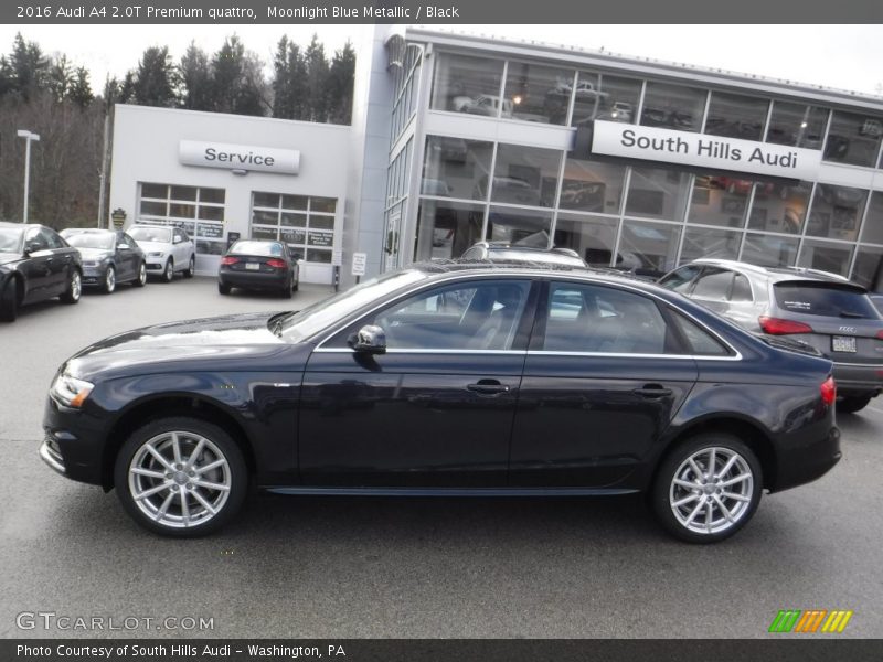 Moonlight Blue Metallic / Black 2016 Audi A4 2.0T Premium quattro