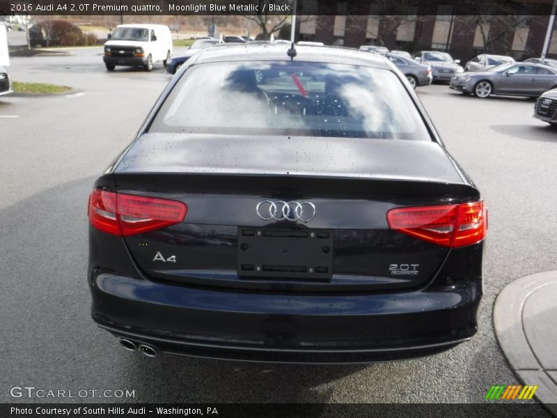 Moonlight Blue Metallic / Black 2016 Audi A4 2.0T Premium quattro