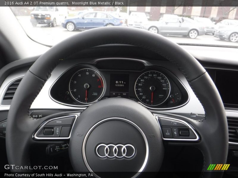 Moonlight Blue Metallic / Black 2016 Audi A4 2.0T Premium quattro