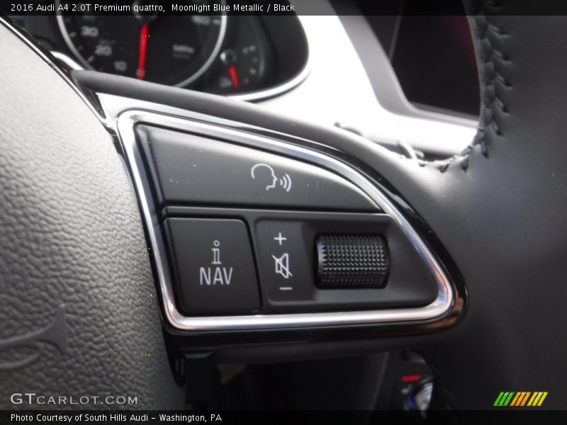 Moonlight Blue Metallic / Black 2016 Audi A4 2.0T Premium quattro
