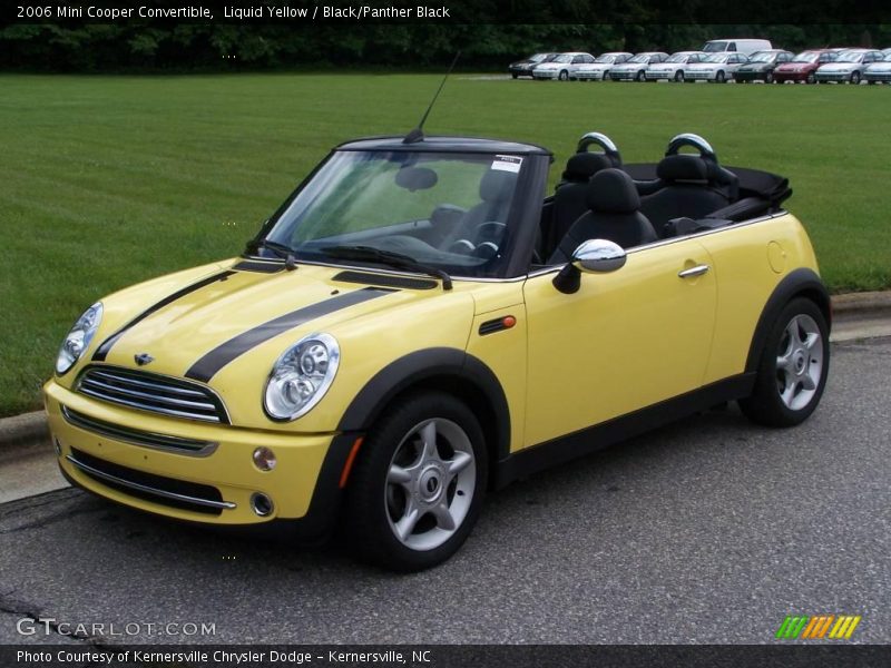 Liquid Yellow / Black/Panther Black 2006 Mini Cooper Convertible