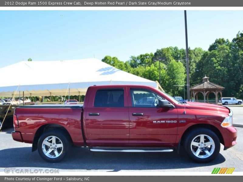 Deep Molten Red Pearl / Dark Slate Gray/Medium Graystone 2012 Dodge Ram 1500 Express Crew Cab