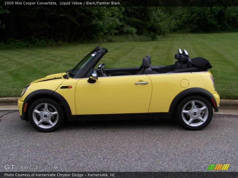Liquid Yellow / Black/Panther Black 2006 Mini Cooper Convertible