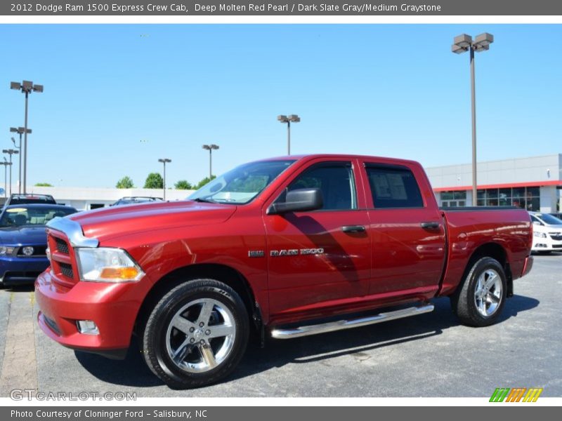 Deep Molten Red Pearl / Dark Slate Gray/Medium Graystone 2012 Dodge Ram 1500 Express Crew Cab