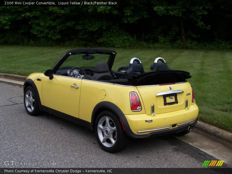 Liquid Yellow / Black/Panther Black 2006 Mini Cooper Convertible