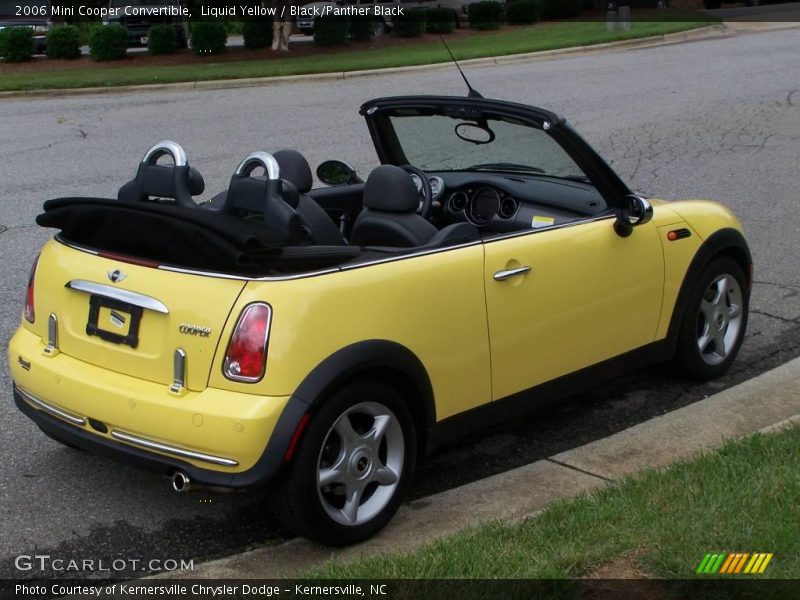 Liquid Yellow / Black/Panther Black 2006 Mini Cooper Convertible