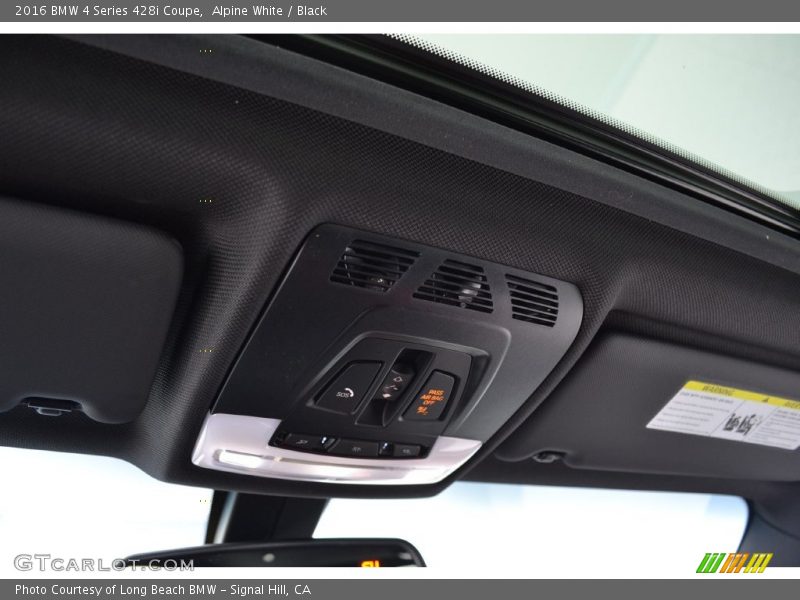 Alpine White / Black 2016 BMW 4 Series 428i Coupe