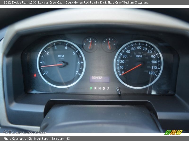 Deep Molten Red Pearl / Dark Slate Gray/Medium Graystone 2012 Dodge Ram 1500 Express Crew Cab