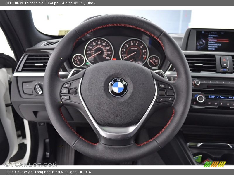 Alpine White / Black 2016 BMW 4 Series 428i Coupe