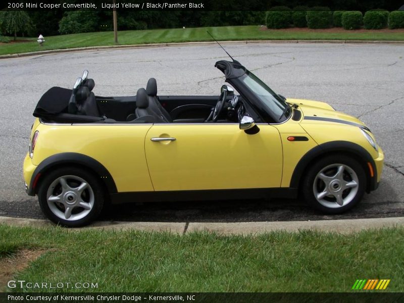 Liquid Yellow / Black/Panther Black 2006 Mini Cooper Convertible