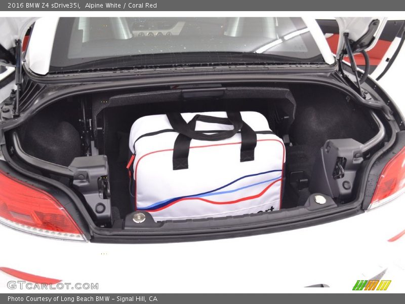 Alpine White / Coral Red 2016 BMW Z4 sDrive35i