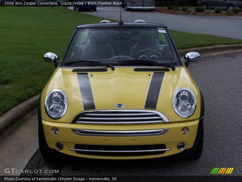 Liquid Yellow / Black/Panther Black 2006 Mini Cooper Convertible