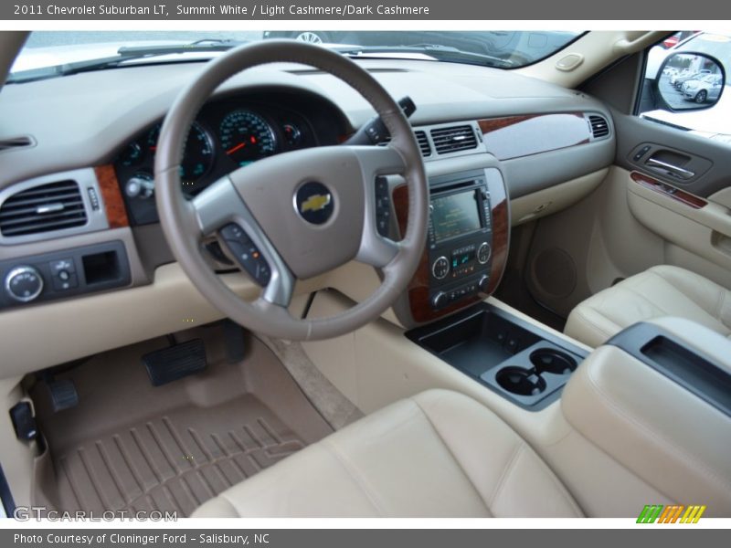 Summit White / Light Cashmere/Dark Cashmere 2011 Chevrolet Suburban LT