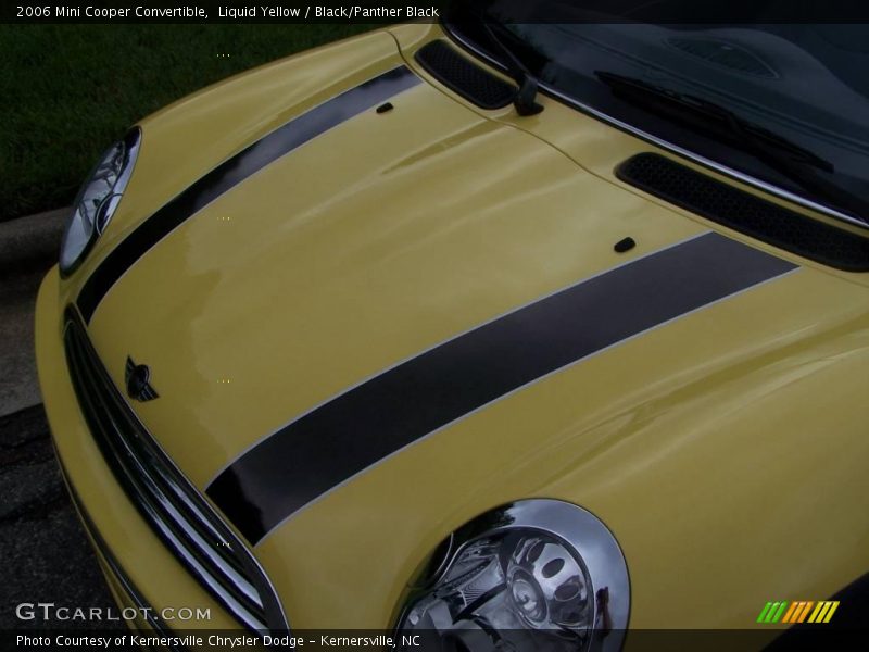 Liquid Yellow / Black/Panther Black 2006 Mini Cooper Convertible
