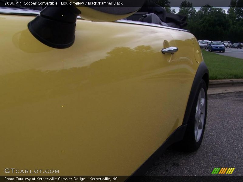 Liquid Yellow / Black/Panther Black 2006 Mini Cooper Convertible