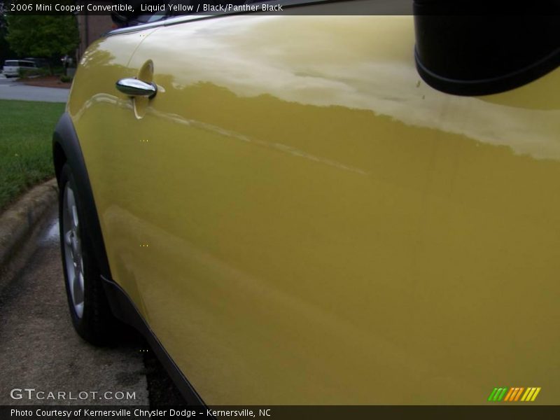 Liquid Yellow / Black/Panther Black 2006 Mini Cooper Convertible