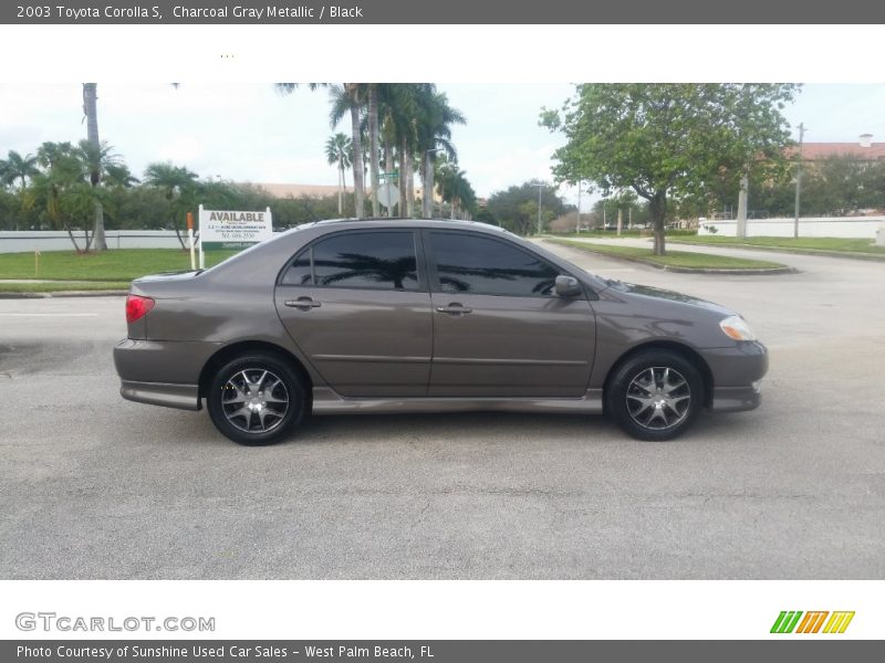 Charcoal Gray Metallic / Black 2003 Toyota Corolla S