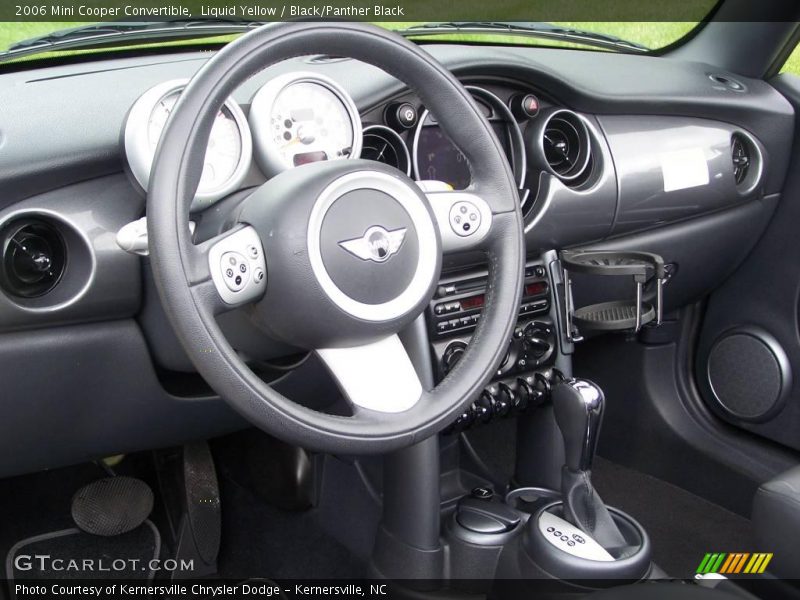 Liquid Yellow / Black/Panther Black 2006 Mini Cooper Convertible