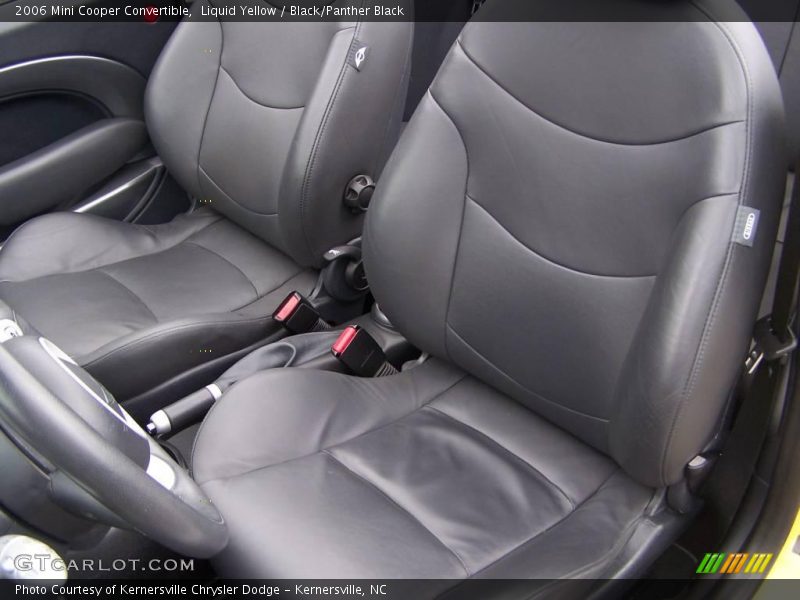 Liquid Yellow / Black/Panther Black 2006 Mini Cooper Convertible
