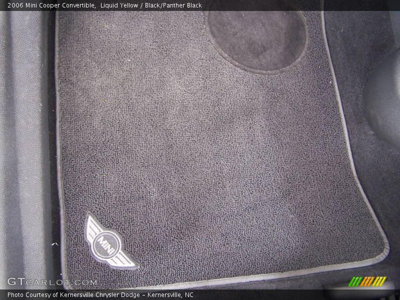 Liquid Yellow / Black/Panther Black 2006 Mini Cooper Convertible