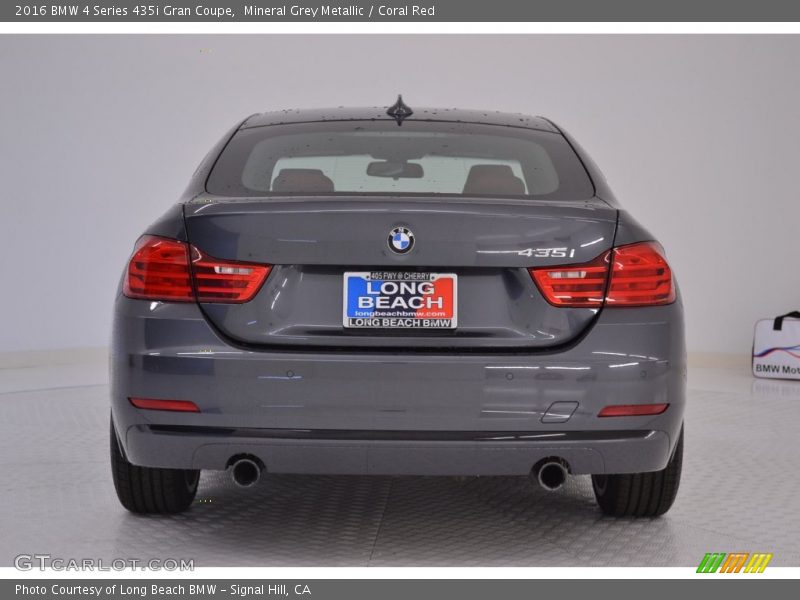 Mineral Grey Metallic / Coral Red 2016 BMW 4 Series 435i Gran Coupe