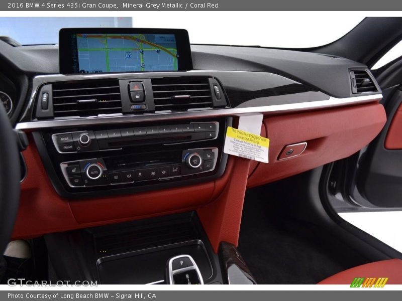 Mineral Grey Metallic / Coral Red 2016 BMW 4 Series 435i Gran Coupe