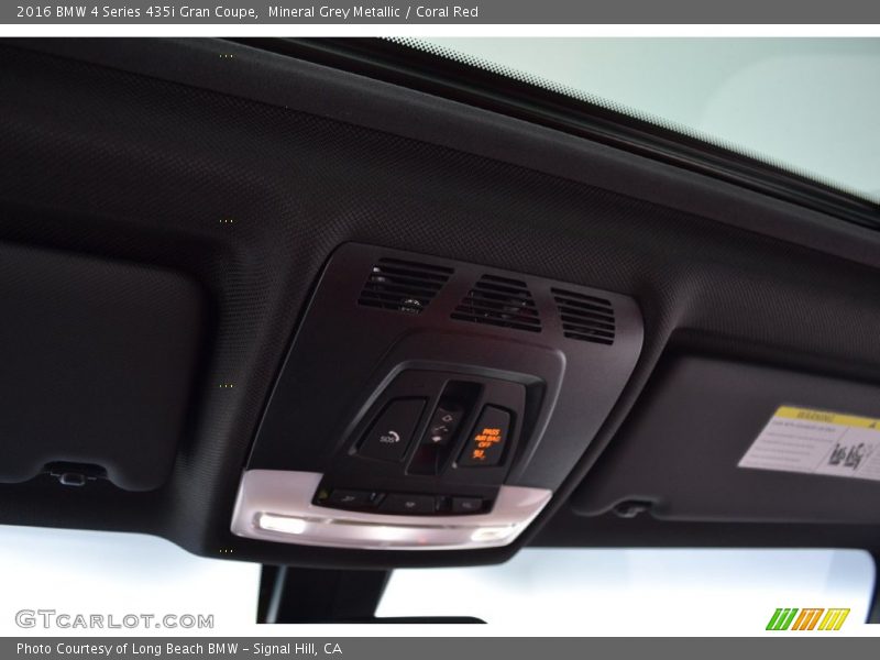 Mineral Grey Metallic / Coral Red 2016 BMW 4 Series 435i Gran Coupe