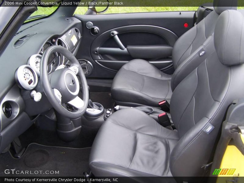 Liquid Yellow / Black/Panther Black 2006 Mini Cooper Convertible