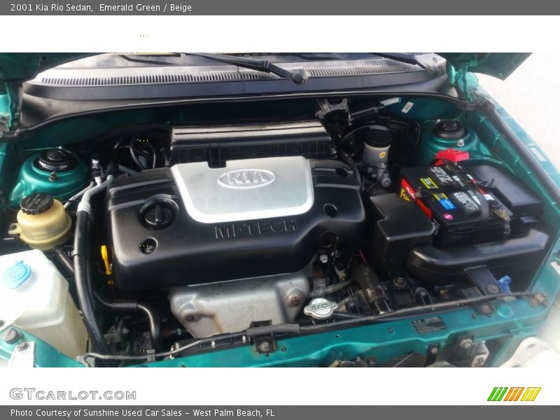  2001 Rio Sedan Engine - 1.5 Liter DOHC 16-Valve 4 Cylinder