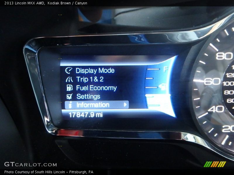 Kodiak Brown / Canyon 2013 Lincoln MKX AWD