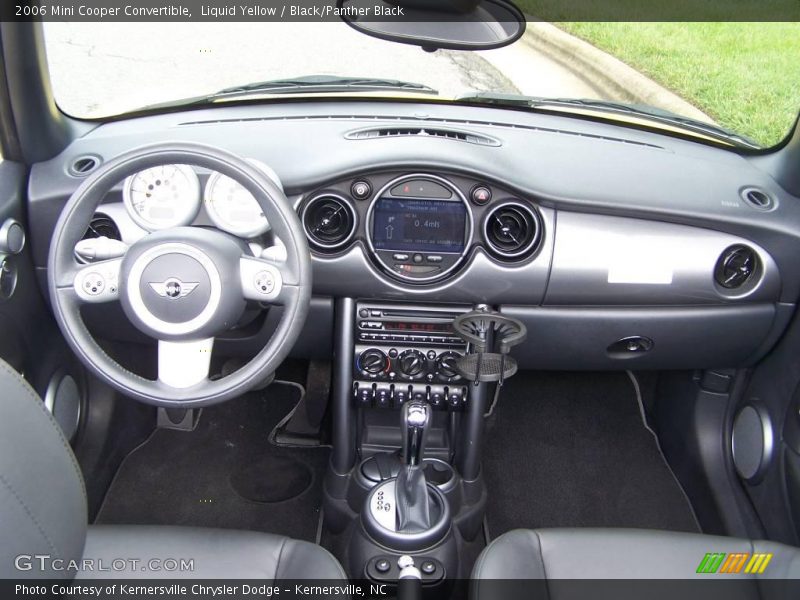 Liquid Yellow / Black/Panther Black 2006 Mini Cooper Convertible