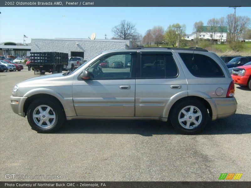 Pewter / Camel 2002 Oldsmobile Bravada AWD