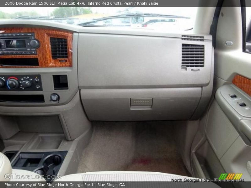 Inferno Red Crystal Pearl / Khaki Beige 2006 Dodge Ram 1500 SLT Mega Cab 4x4