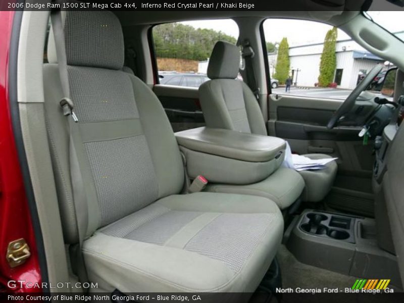 Inferno Red Crystal Pearl / Khaki Beige 2006 Dodge Ram 1500 SLT Mega Cab 4x4