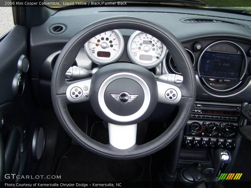Liquid Yellow / Black/Panther Black 2006 Mini Cooper Convertible